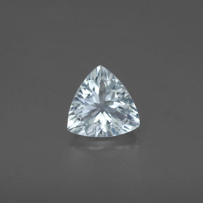 1.05캐럿 천연 라이트 그린 블루 아쿠아마린, 트릴리언, 7.3×7.2 mm, VS