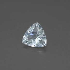 1.05캐럿 천연 라이트 그린 블루 아쿠아마린, 트릴리언, 7.3×7.2 mm, VS