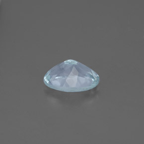 1.17캐럿 천연 라이트 그린 블루 아쿠아마린, 타원형 컷, 8.1×6.1 mm, VS