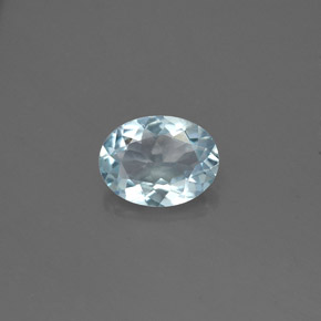 1.01캐럿 천연 라이트 그린 블루 아쿠아마린, 타원형 컷, 8.2×6.2 mm, VVS-VS
