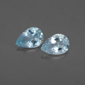 캐럿 천연 라이트 그린 블루 아쿠아마린 보석, 배 모양, 7.2×5 mm, VS