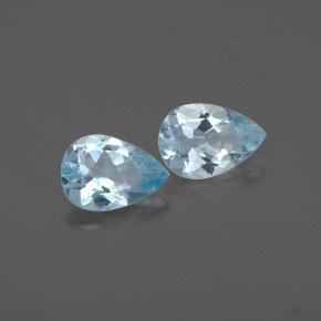 캐럿 천연 라이트 그린 블루 아쿠아마린 보석, 배 모양, 7.2×5 mm, VS
