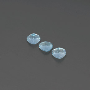 캐럿 천연 라이트 그린 블루 아쿠아마린 보석, 트릴리언, 5.3×5.2 mm, VS-SI
