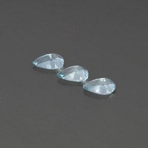 캐럿 천연 라이트 그린 블루 아쿠아마린 보석, 배 모양, 7.1×5 mm, VS