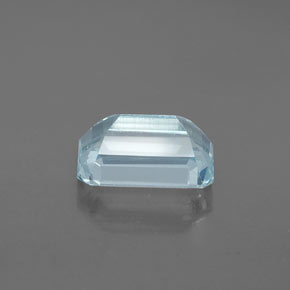 2.34캐럿 천연 라이트 블루 아쿠아마린, 에메랄드 컷, 9.8×6.5 mm, VS-SI