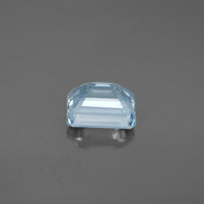 2.14캐럿 천연 라이트 블루 아쿠아마린, 에메랄드 컷, 8.5×7 mm, SI