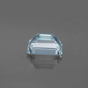 2.73캐럿 천연 라이트 그린 블루 아쿠아마린, 에메랄드 컷, 9.4×7.5 mm, VS