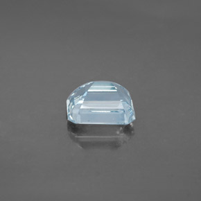 2.19캐럿 천연 라이트 블루 아쿠아마린, 에메랄드 컷, 8.6×7 mm, VVS-VS