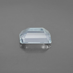 2.47캐럿 천연 라이트 그린 블루 아쿠아마린, 에메랄드 컷, 10.2×6.8 mm, VVS-VS