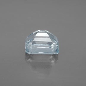 2.99캐럿 천연 라이트 블루 아쿠아마린, 에메랄드 컷, 9×7.5 mm, VS