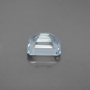 2.46캐럿 천연 라이트 블루 아쿠아마린, 에메랄드 컷, 8.9×7.2 mm, SI