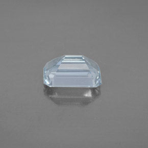2.01캐럿 천연 라이트 블루 아쿠아마린, 에메랄드 컷, 9.2×6.5 mm, VS