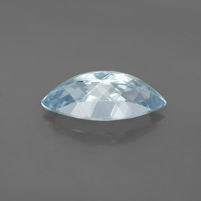 3.74캐럿 천연 라이트 블루 아쿠아마린, 마퀴즈, 16.1×8 mm, VVS-VS