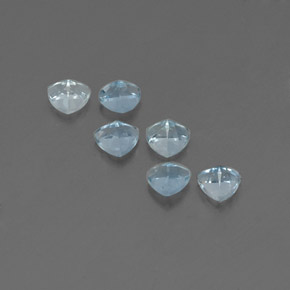 캐럿 천연 라이트 블루 아쿠아마린 보석, 트릴리언, 7.1×4.1 mm, VVS-VS