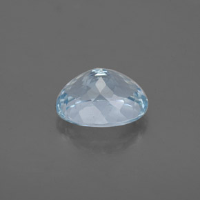 1.66캐럿 천연 라이트 블루 아쿠아마린, 타원형 컷, 8.5×6.9 mm, VS