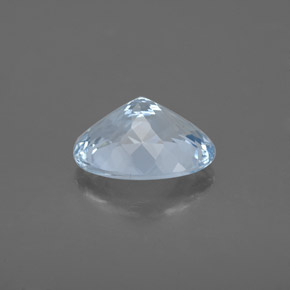 1.74캐럿 천연 라이트 블루 아쿠아마린, 타원형 컷, 9.4×7.1 mm, VS