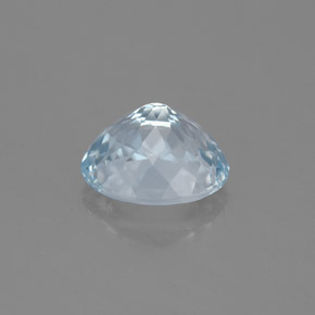 1.41캐럿 천연 라이트 블루 아쿠아마린, 타원형 컷, 8.1×6.6 mm, VS
