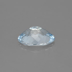 1.16캐럿 천연 라이트 블루 아쿠아마린, 타원형 컷, 8.9×6.3 mm, VS