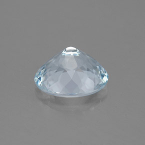 1.74캐럿 천연 라이트 블루 아쿠아마린, 타원형 컷, 8.8×7.4 mm, VVS-VS