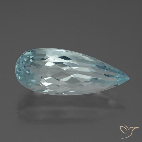 7.27ct 자연스러운 물오리 남옥, 배 모양, VVS