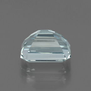 2.07캐럿 천연 스카이 블루 아쿠아마린, 에메랄드 컷, 8.8×6.2 mm, VS