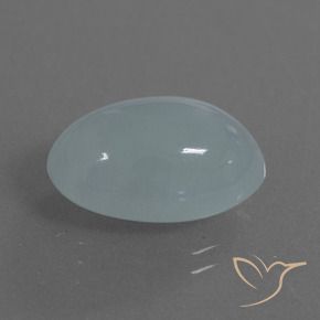 9.63캐럿 천연 라이트 그린 블루 아쿠아마린, 타원형 컷, 16.2×11.6 mm, 투명한