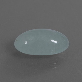9.92캐럿 천연 라이트 그린 블루 아쿠아마린, 타원형 컷, 18.1×11 mm, 투명한