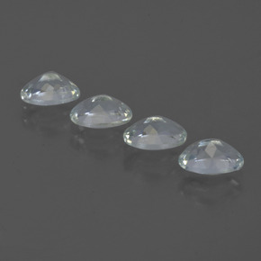 1.75캐럿 천연 매우 연한 블루 아쿠아마린 보석, 타원형 컷, 6.1×4.2 mm, VVS-VS