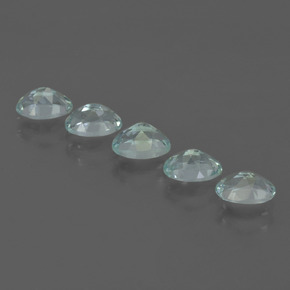 2.27캐럿 천연 라이트 블루 아쿠아마린 보석, 타원형 컷, 6×4.2 mm, VVS-VS