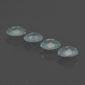 1.61캐럿 천연 라이트 블루 아쿠아마린 보석, 타원형 컷, 6×4.2 mm, VS