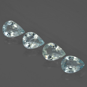 3.26캐럿 천연 라이트 아쿠아 블루 아쿠아마린 보석, 배 모양, 7.9×5.9 mm, VVS-VS