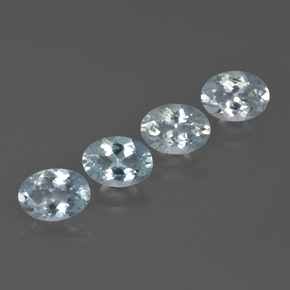2.96캐럿 천연 라이트 블루 아쿠아마린 보석, 타원형 컷, 7.1×5.2 mm, VVS-VS