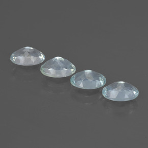 2.96캐럿 천연 라이트 블루 아쿠아마린 보석, 타원형 컷, 7.1×5.2 mm, VVS-VS