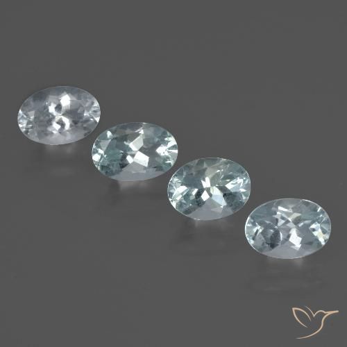 2.94캐럿 천연 라이트 아쿠아 블루 아쿠아마린 보석, 타원형 컷, 7×5 mm, VVS-VS