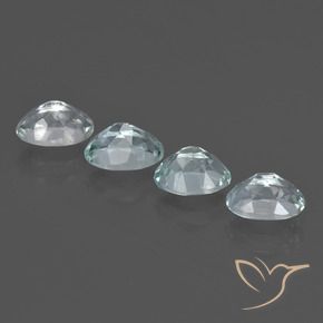 2.94캐럿 천연 라이트 아쿠아 블루 아쿠아마린 보석, 타원형 컷, 7×5 mm, VVS-VS