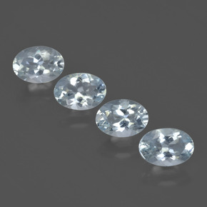 2.56캐럿 천연 라이트 아쿠아 블루 남옥 보석, 타원형 컷, VVS-VS