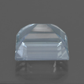 9.72캐럿 천연 밝은 하늘색 아쿠아마린, 바게트, 13.4×11.6 mm, VVS-VS