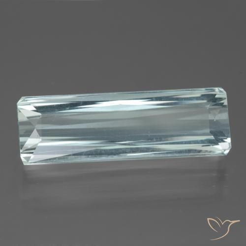 13.90ct 자연스러운 라이트 아쿠아 블루 남옥, 에메랄드 컷, VVS