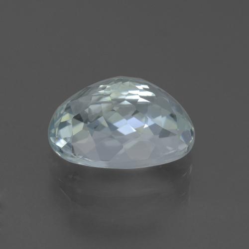 3.10캐럿 천연 라이트 아쿠아 블루 아쿠아마린, 타원형 컷, 10.7×7.8 mm, VVS