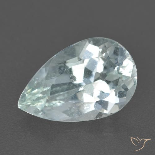 2.36ct 자연스러운 연한 청록색 남옥, 배 모양, VS, Photo A