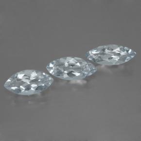 2.89캐럿 천연 매우 연한 블루 아쿠아마린 보석, 마퀴즈, 11×5.2 mm, VVS-VS