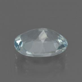 0.85캐럿 천연 스카이 블루 아쿠아마린, 타원형 컷, 7.6×5.9 mm, VS