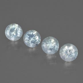 2.26캐럿 천연 라이트 베이비 블루 남옥 보석, 라운드 컷, VS