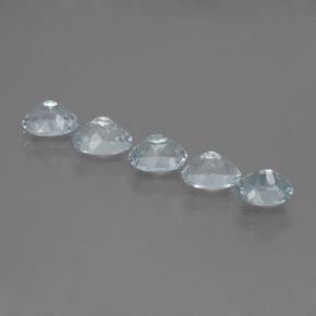2.72캐럿 천연 라이트 블루 아쿠아마린 보석, 타원형 컷, 6.2×4.5 mm, VS