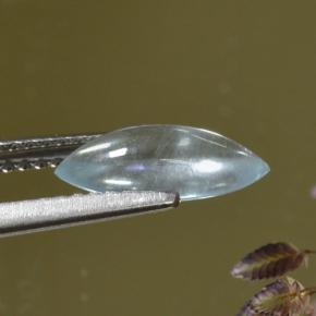 1.06캐럿 천연 하늘색 남옥, 보석, 투명한