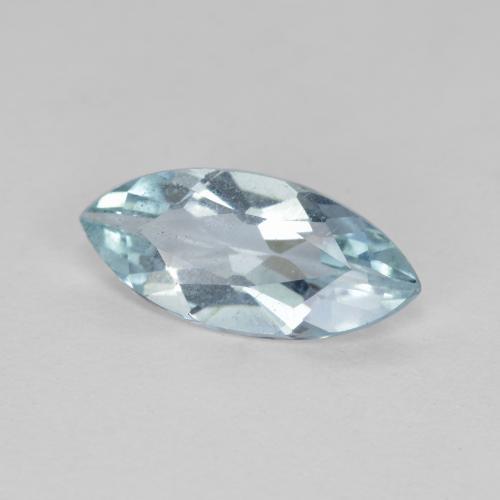 1.13캐럿 천연 스카이 블루 아쿠아마린, 마퀴즈, 11.9×5.5 mm, VS-SI