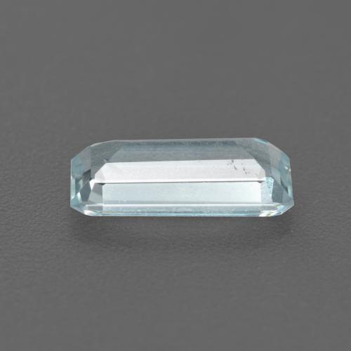 1.11캐럿 천연 라이트 블루 아쿠아마린, 에메랄드 컷, 10×4.7 mm, VS-SI