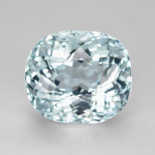 6.63캐럿 천연 라이트 아쿠아 블루 아쿠아마린, 타원형 컷, 9.9×11.3 mm, VVS