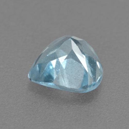 0.65캐럿 천연 라이트 블루 아쿠아마린, 배 모양, 6.1×6 mm, VS-SI