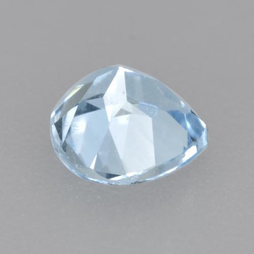0.42캐럿 천연 스카이 블루 아쿠아마린, 배 모양, 5.1×5.1 mm, VS